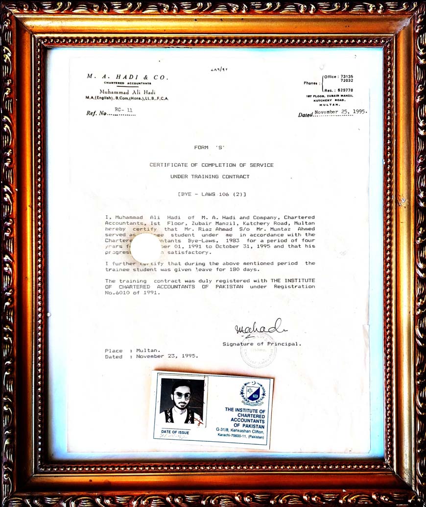 Hadi Co Certificate of Completion